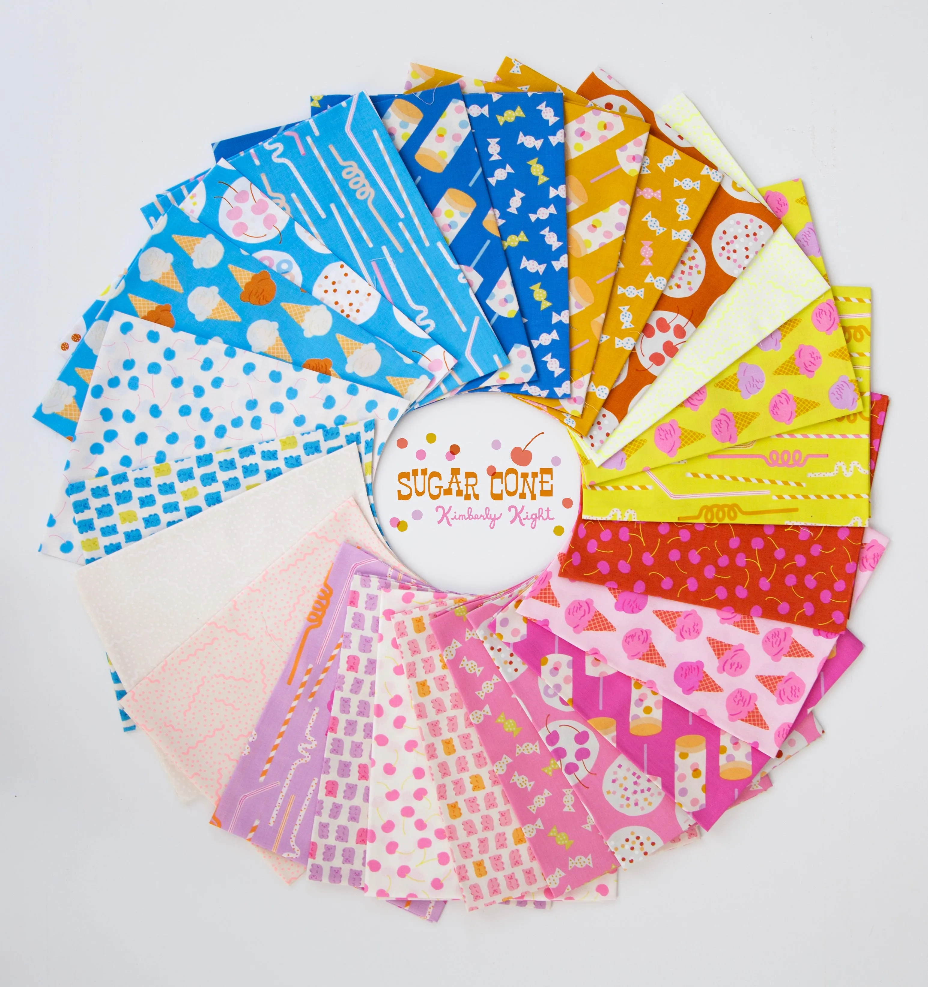 1/2 Yard - Sugar Cone Flamingo RS3061 12  by Kim Kight