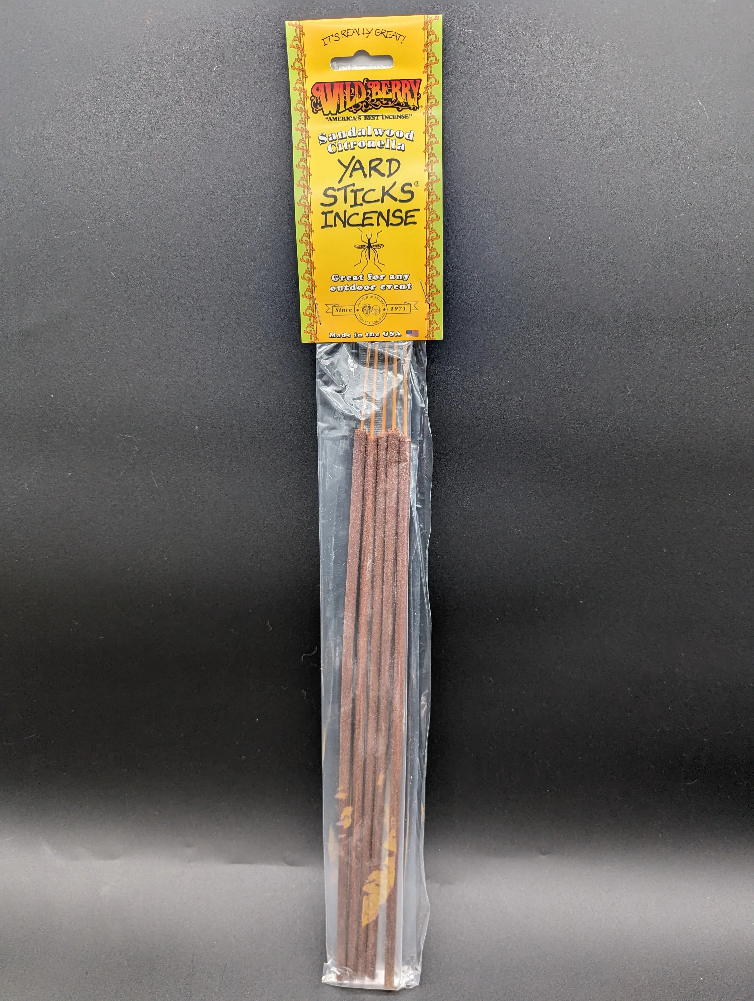 19 Wild Berry Citronella Yard Stick Incense | 5 pk