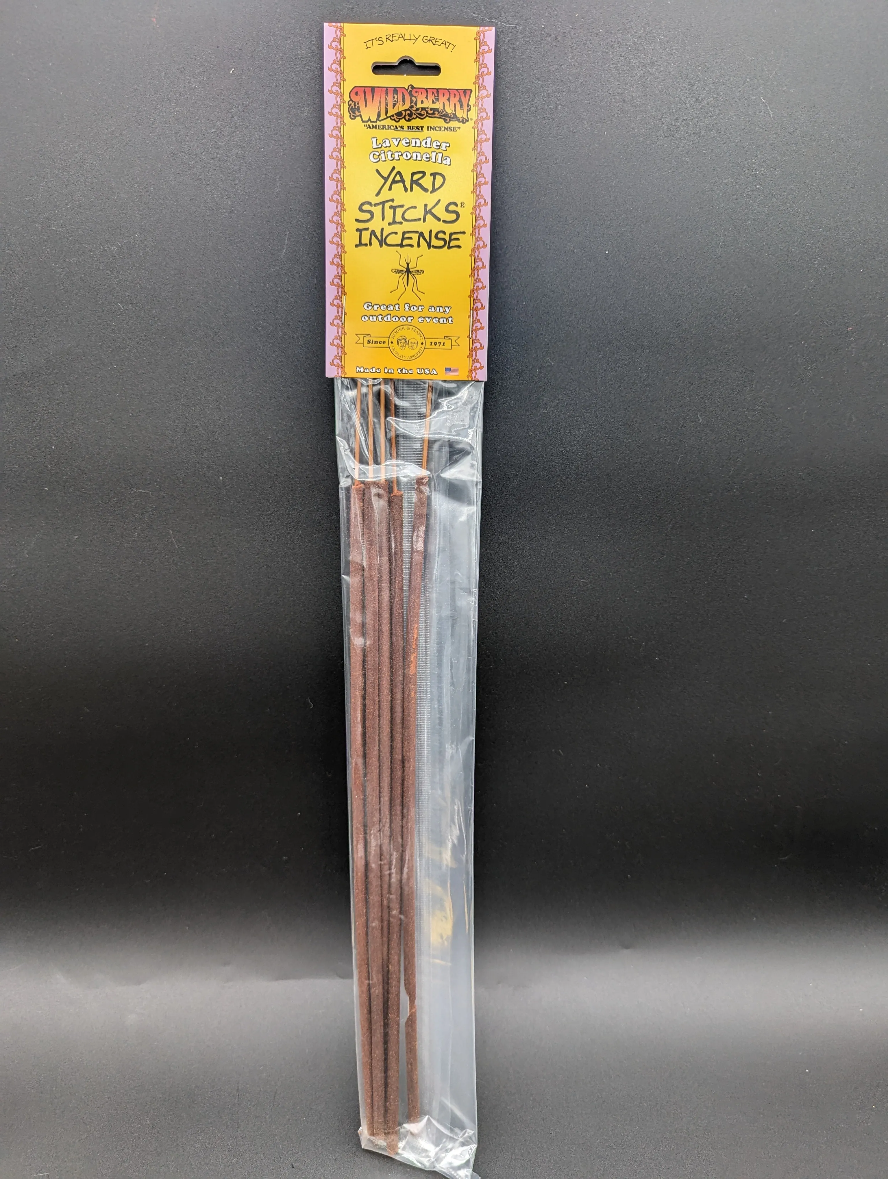 19 Wild Berry Citronella Yard Stick Incense | 5 pk