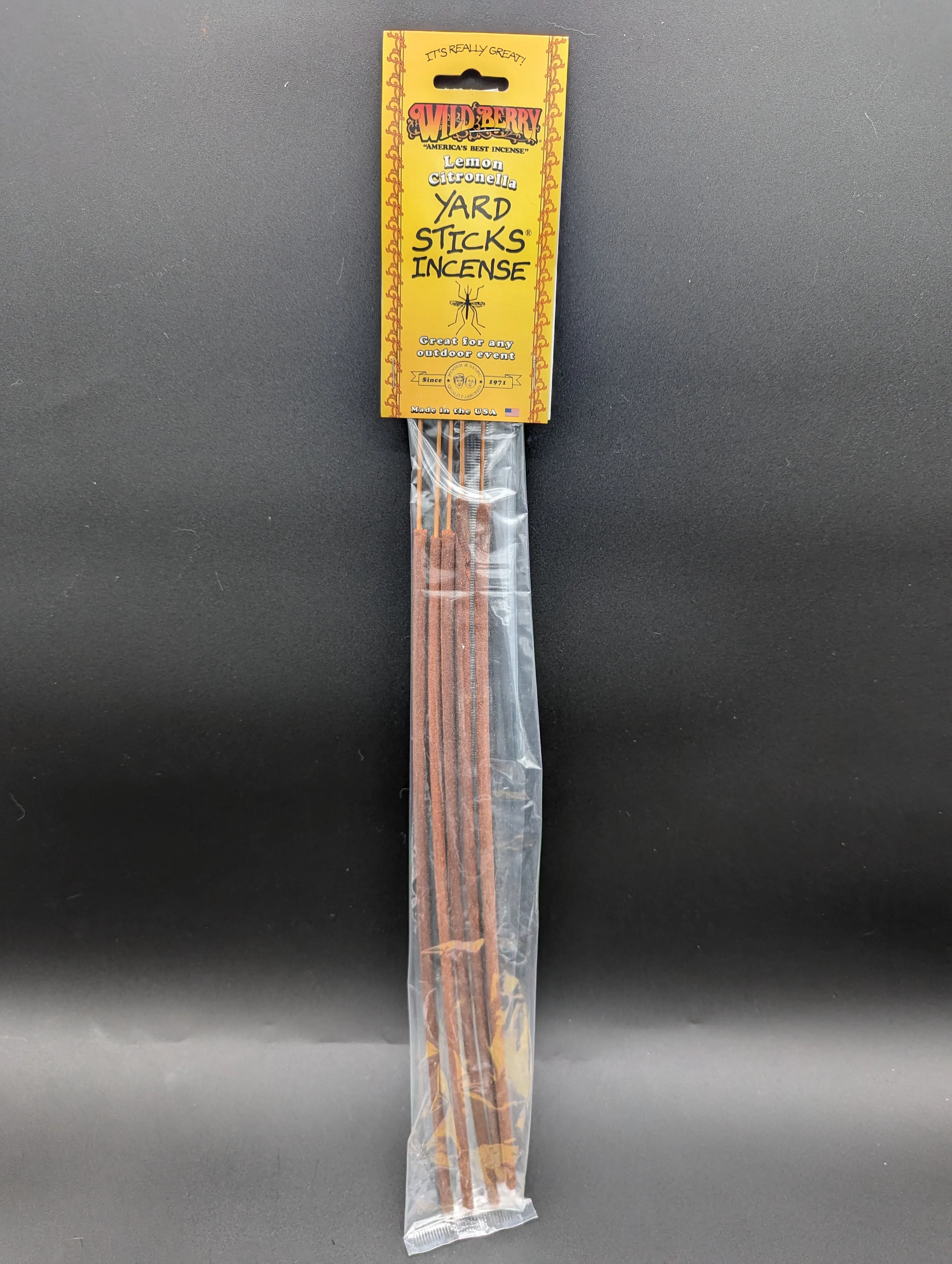 19 Wild Berry Citronella Yard Stick Incense | 5 pk