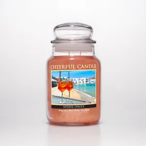 Aperol Spritz Scented Candle -24 oz, Double Wick, Cheerful Candle