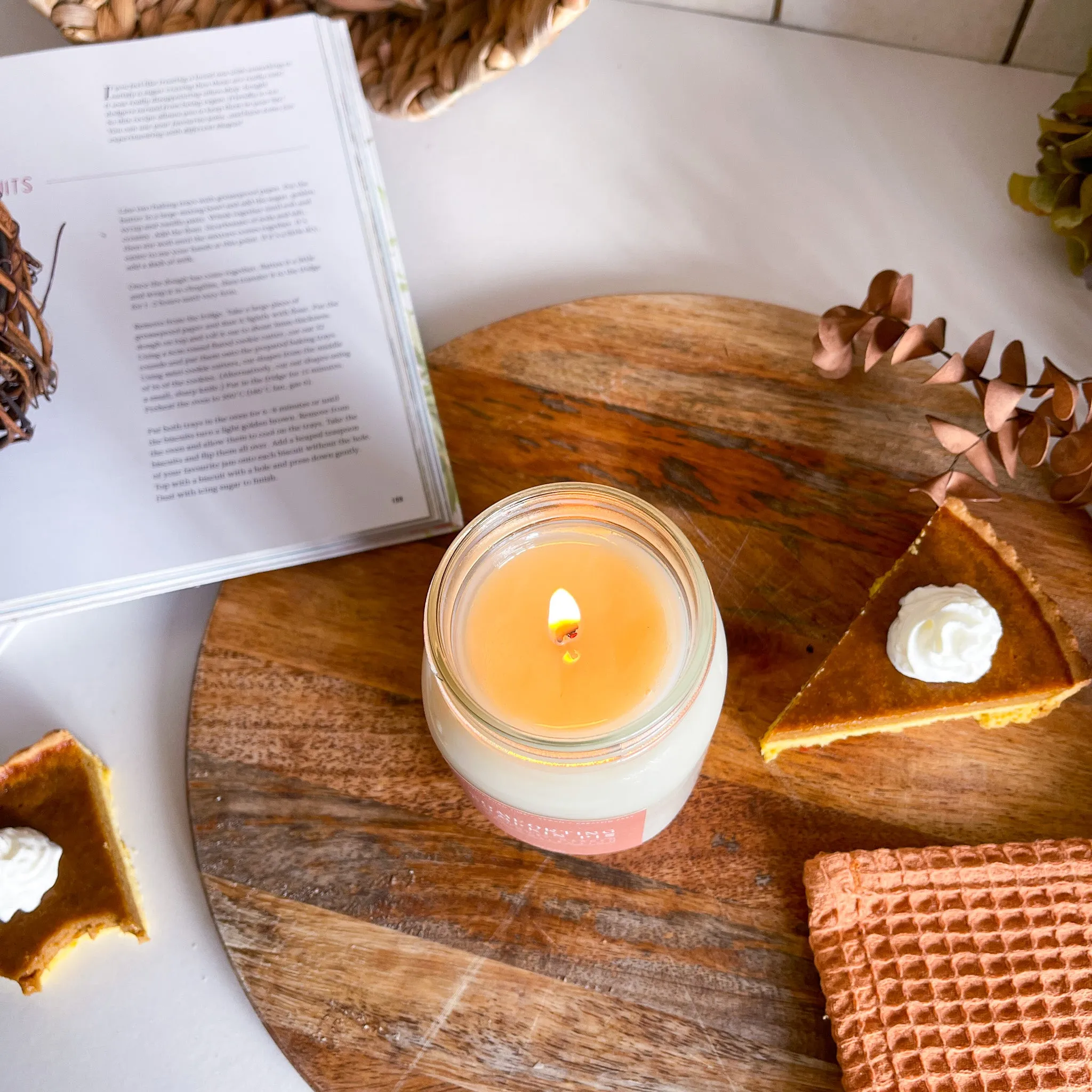 Autumn Farmhouse Comforting Pumpkin Pie