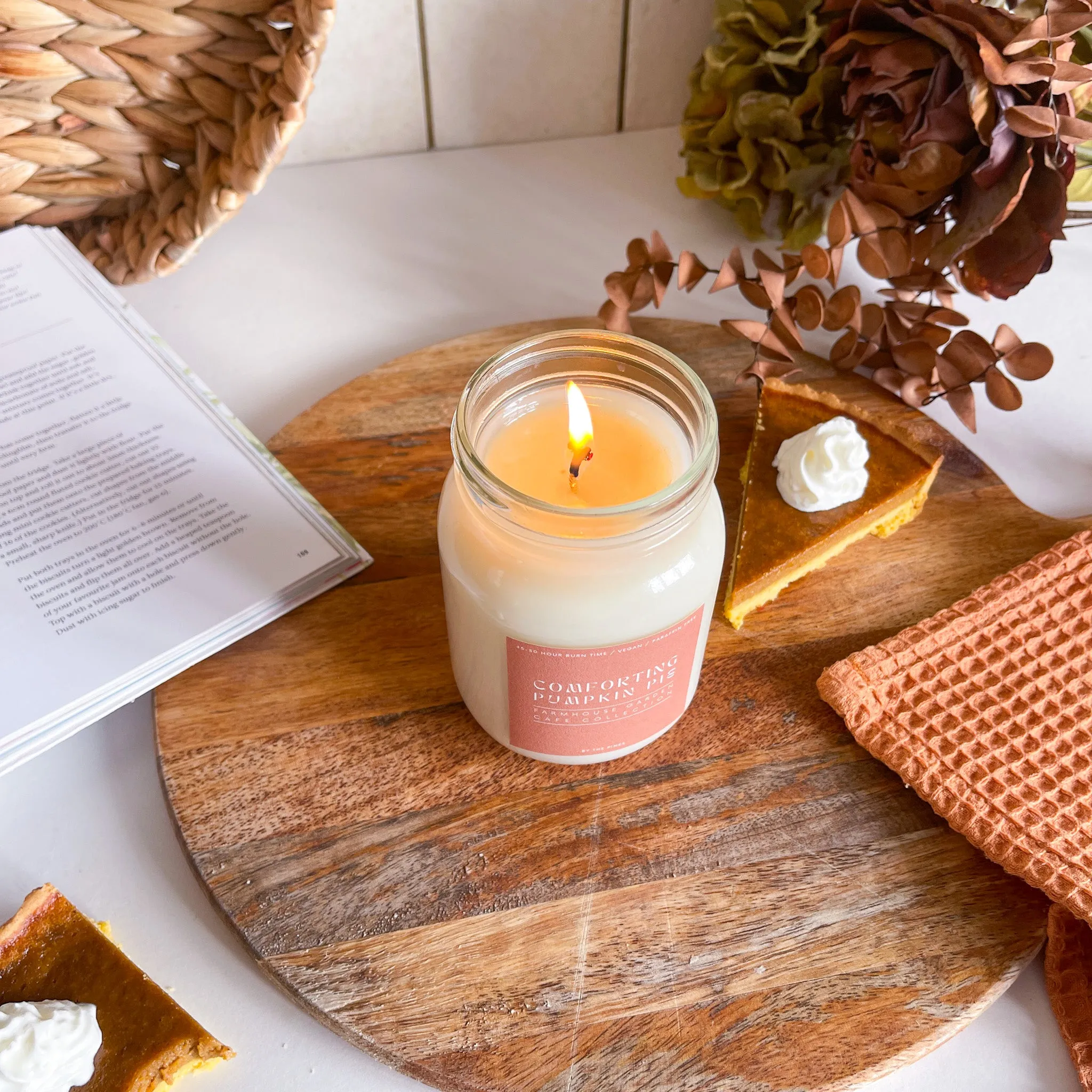 Autumn Farmhouse Comforting Pumpkin Pie
