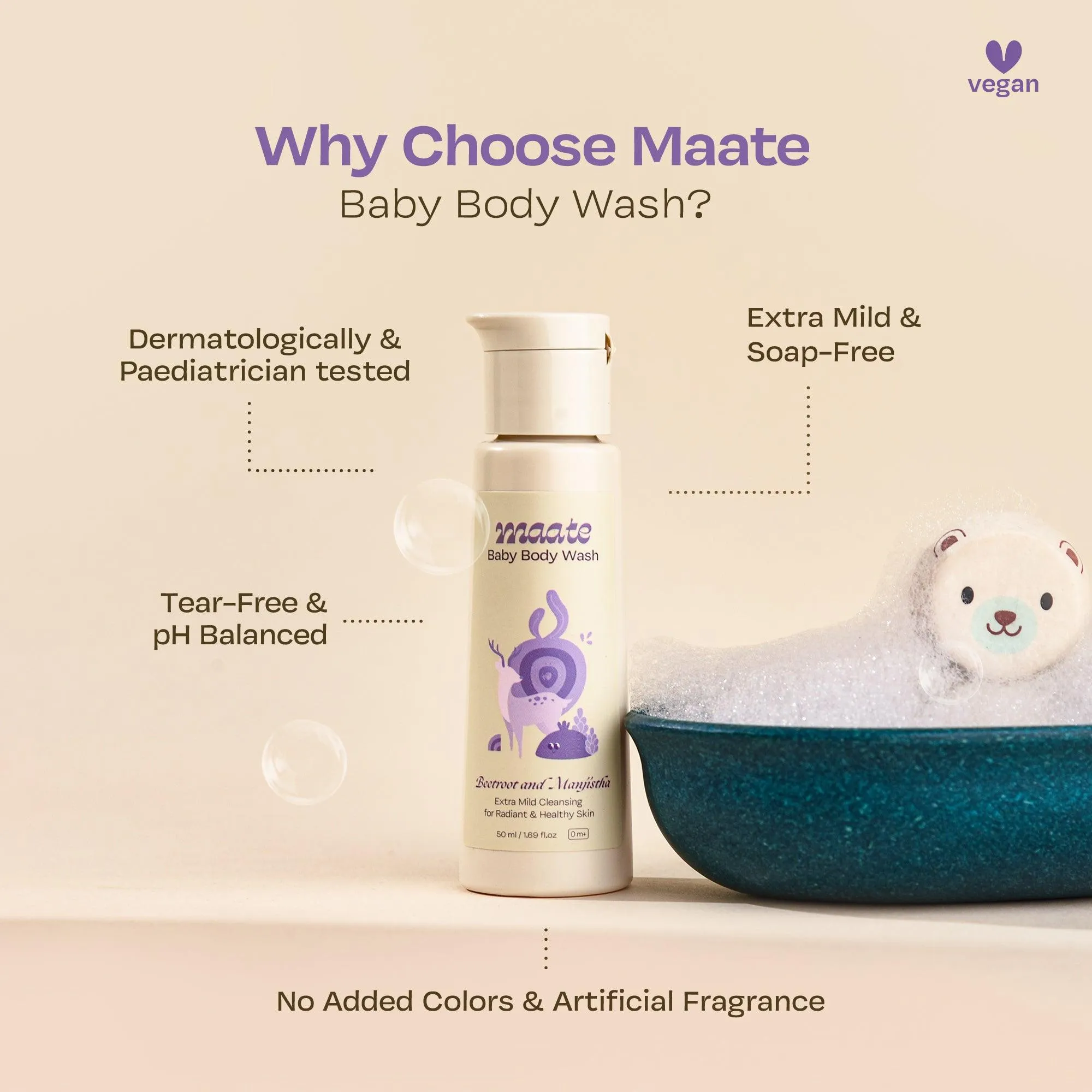 Baby Body Wash ph Balanced | Soap Free
 - 50 ML