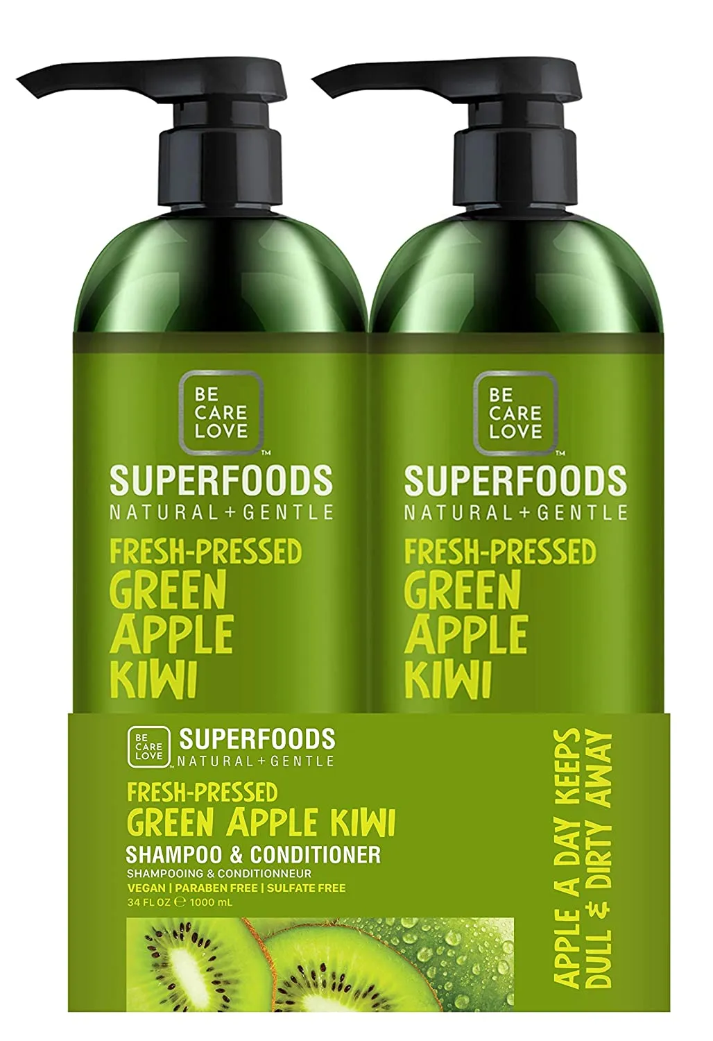 BCL Superfoods Natural   Gentle Clarifying Shampoo & Conditioner Twin Pack 34 oz