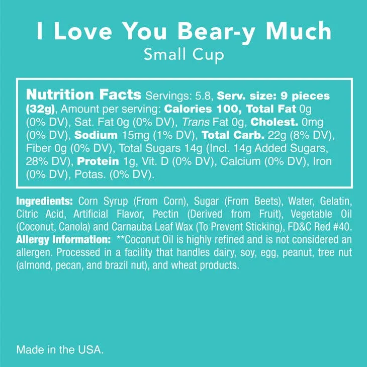 Candy Club I Love You Bear-Y Much Gummy Candy