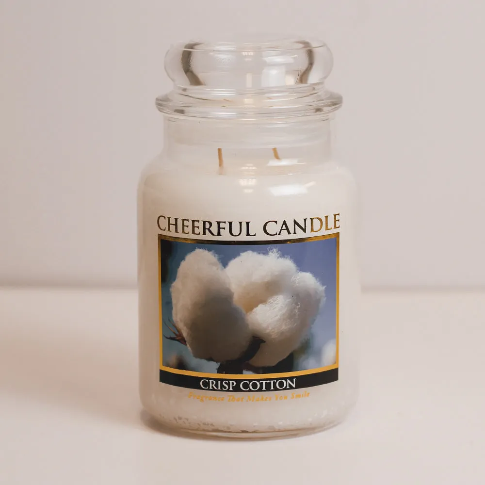 Crisp Cotton - 24 oz Cheerful Candle