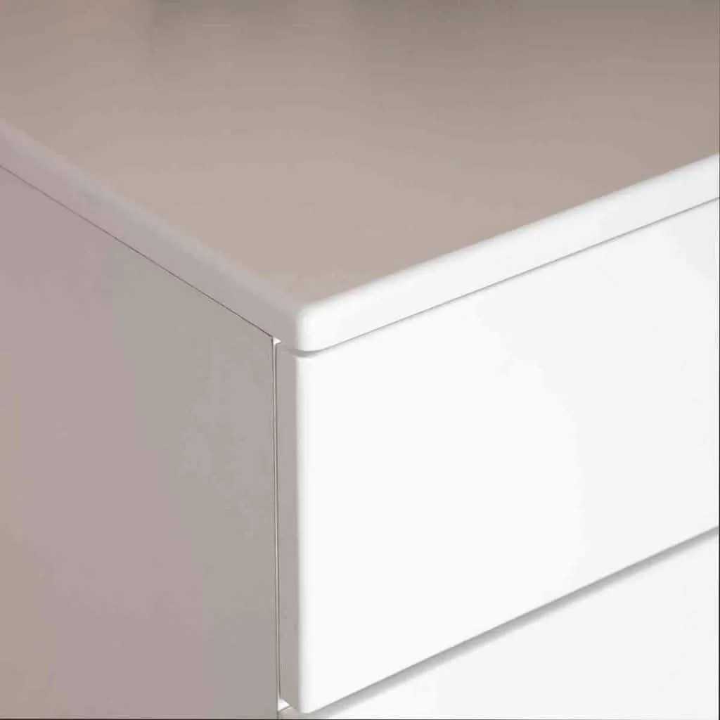 DaDaDa Bliss 6-Drawer Dresser, White / Natural
