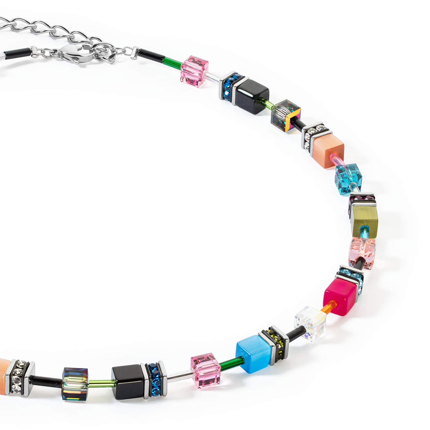 GeoCUBE® Iconic necklace Multicolour Fancy