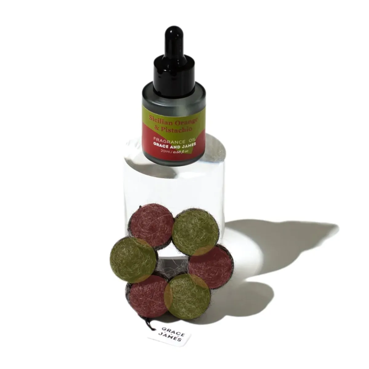 Grace and James Bloom Sicilian Orange & Pistachio Felt Air Freshener 20ml