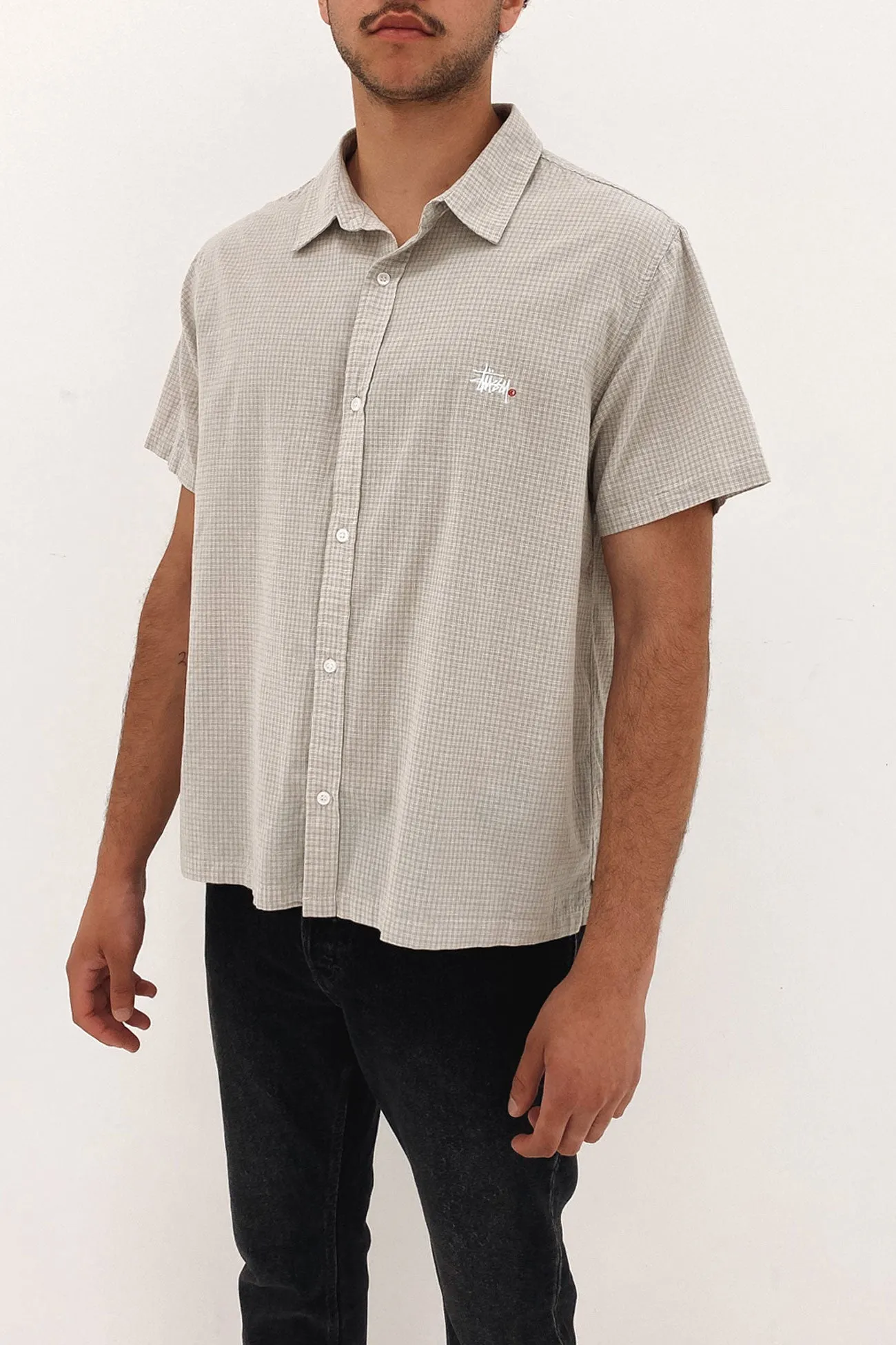 Graffiti Oxford Short Sleeve Shirt Check