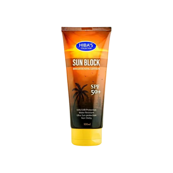 Hiba's Collection Sun Block Brightening Lotion Spf 50  100ml