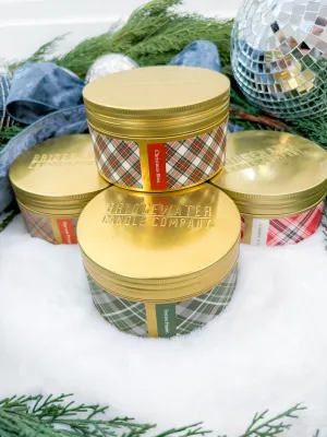Holiday 3 Wick Candle Tin