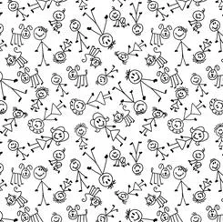 Home-Stick Figures White