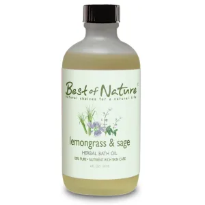 Lemongrass & Sage Herbal Bath Oil