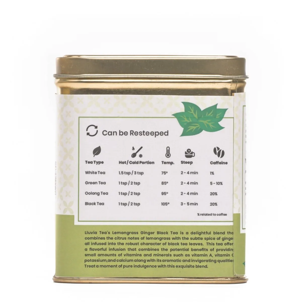 Lemongrass Ginger Black Tea|Digestive Health and Immunity- 50g