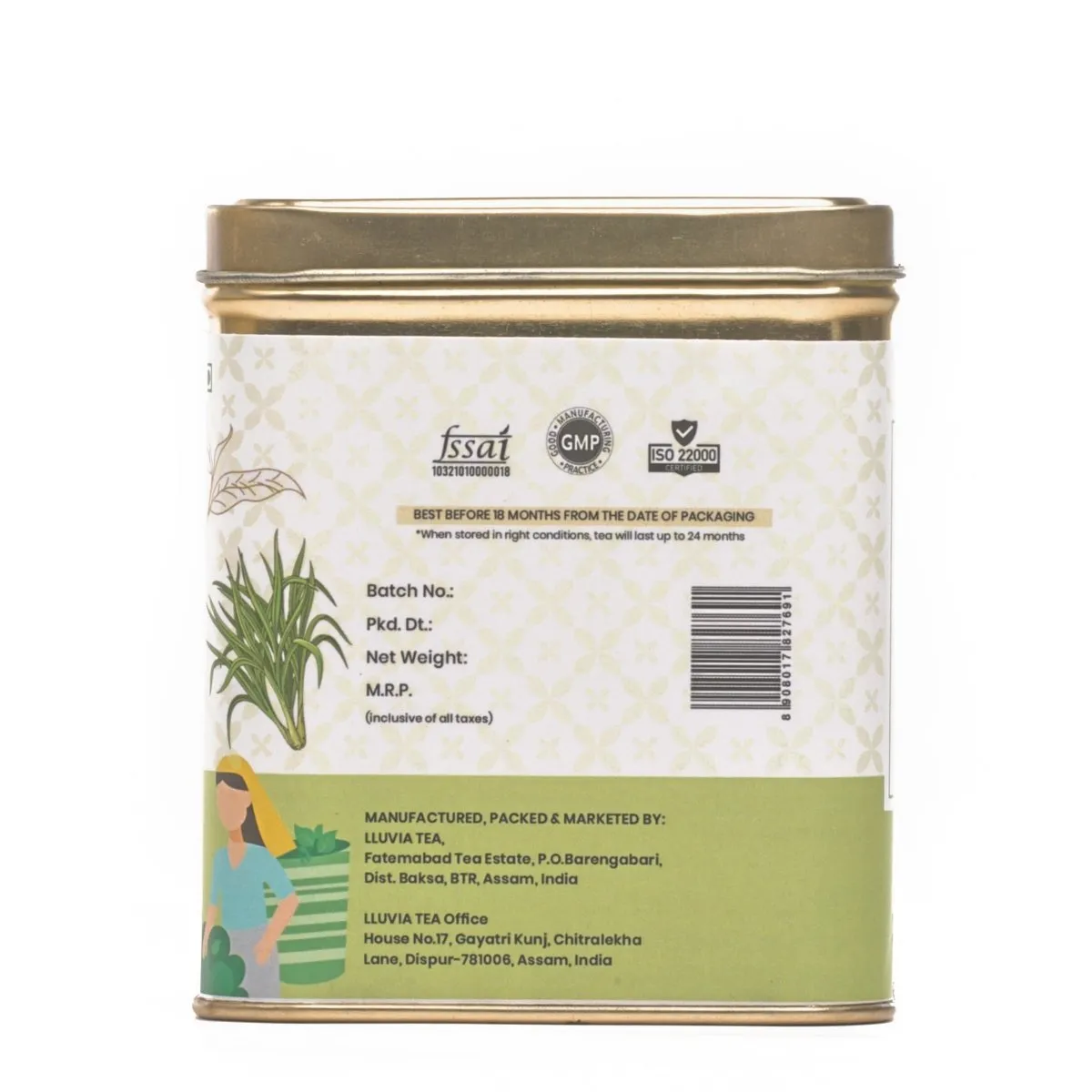 Lemongrass Ginger Black Tea|Digestive Health and Immunity- 50g