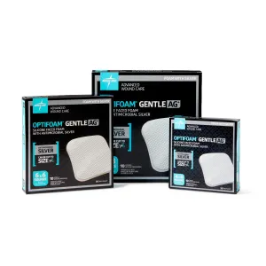 Medline Optifoam Gentle Silicone & Antimicrobial Silver Foam Dressings