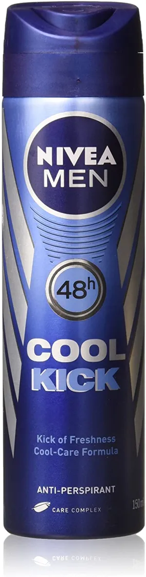 Nivea Cool Kick Deo for Men Spray 48 Hr Antiperspirant 150ml