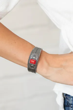 Ocean Mist - Red Paparazzi Bracelet