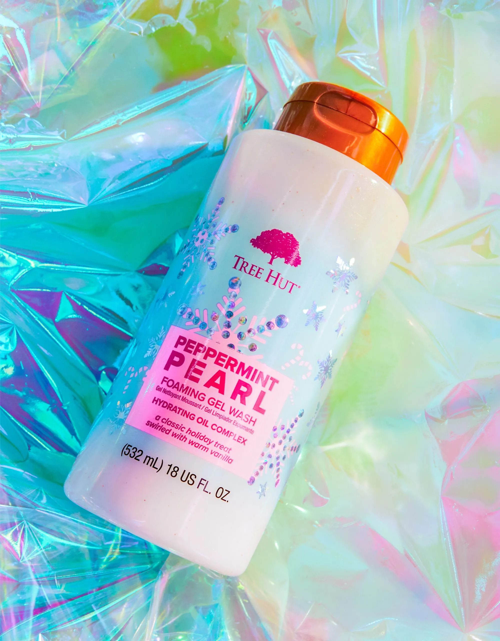 peppermint pearl foaming gel wash