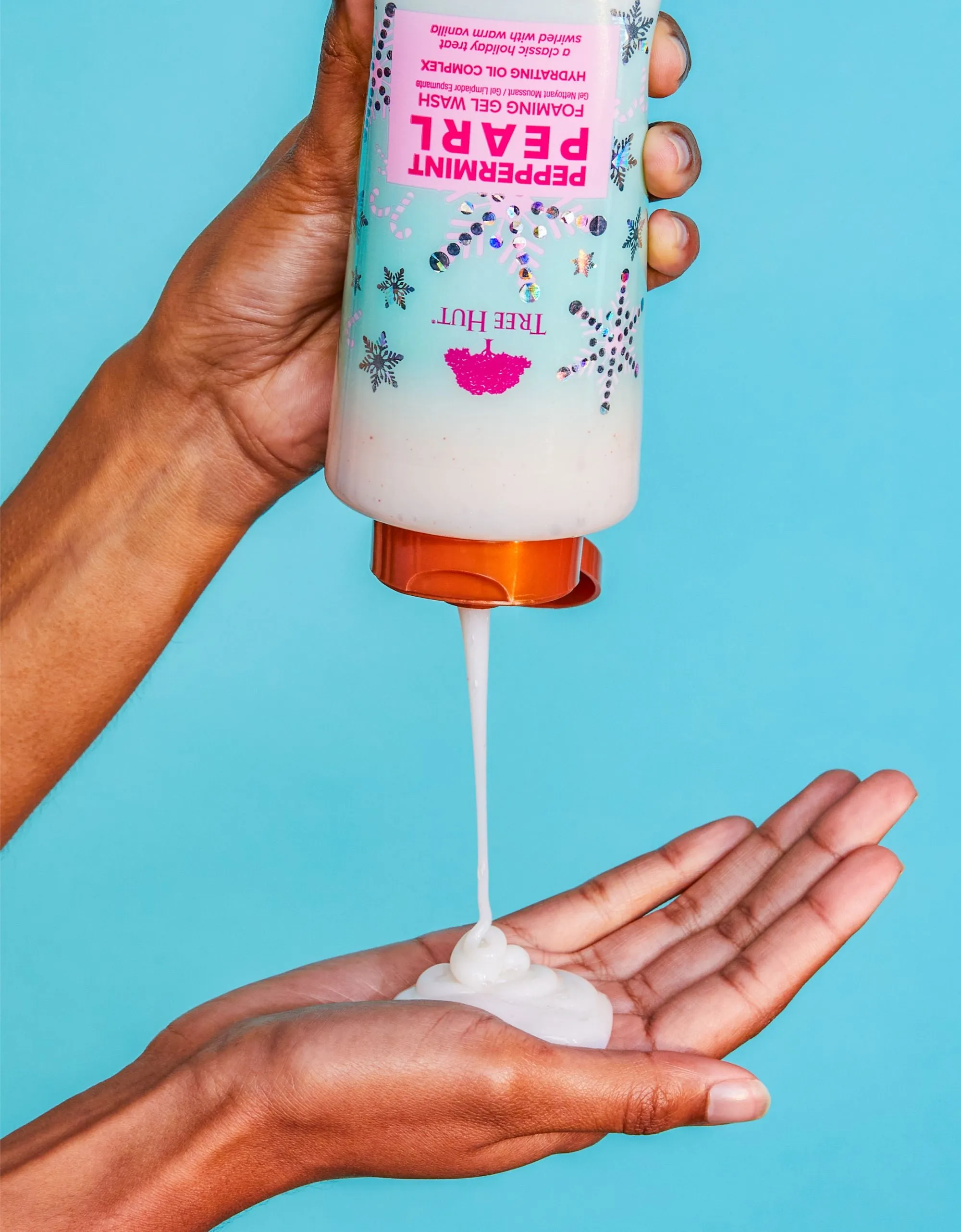 peppermint pearl foaming gel wash