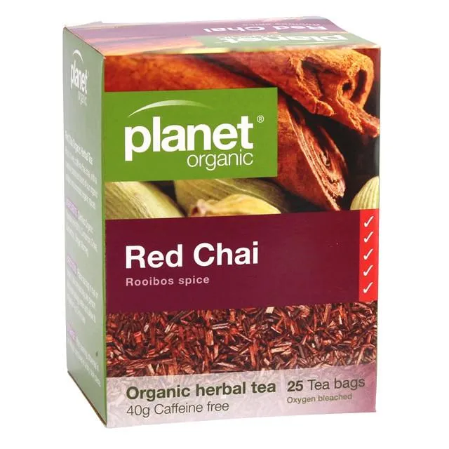 Planet Organic Red Chai 25s Tea Bags