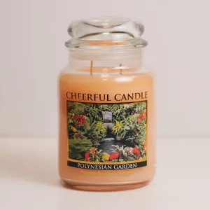 Polynesian Garden Scented Candle -24 oz, Double Wick, Cheerful Candle
