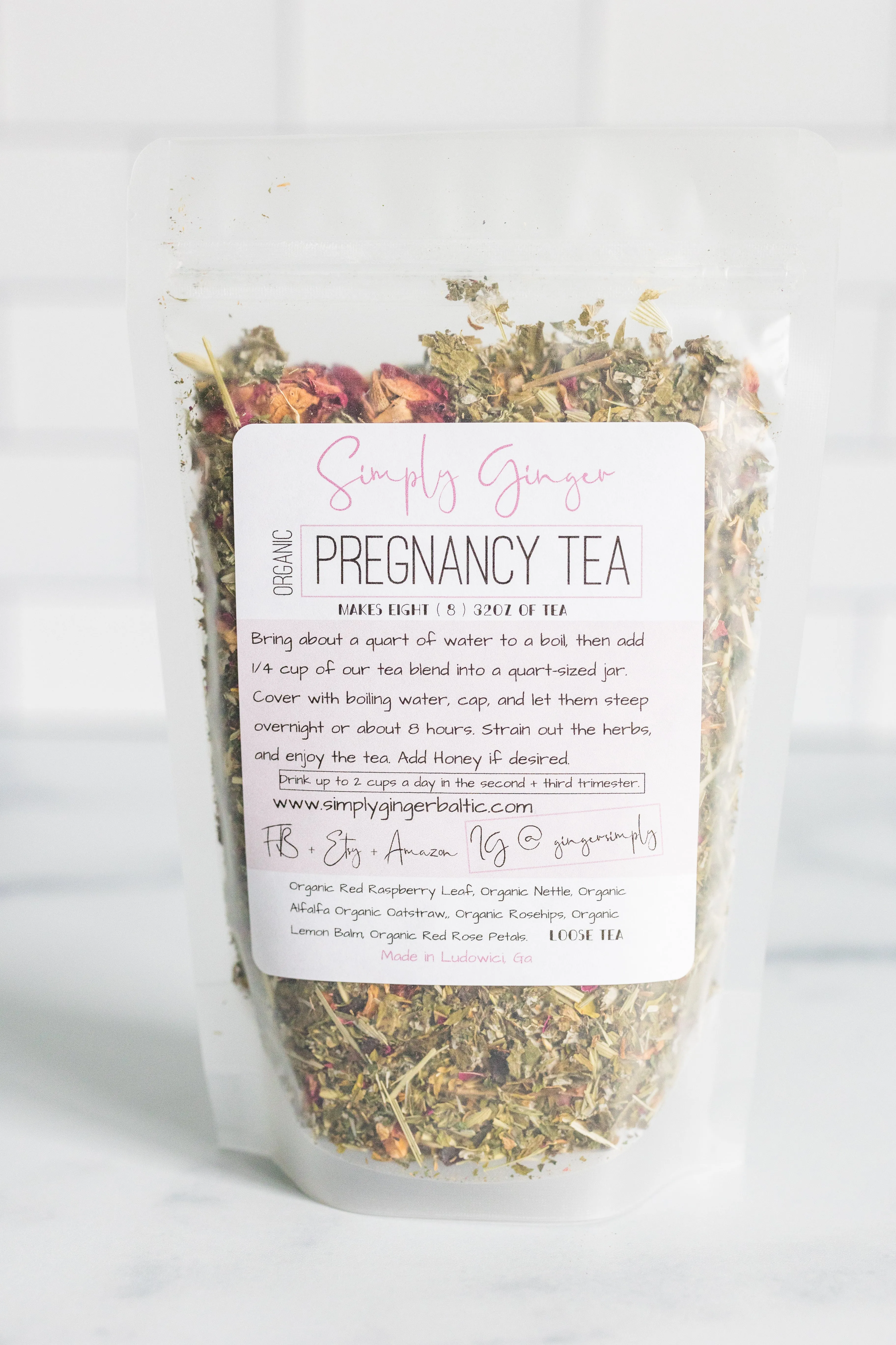 Pregnancy Tea ll Red Raspberry Leaf Tea ll NORA Tea ll Amazon Top Seller