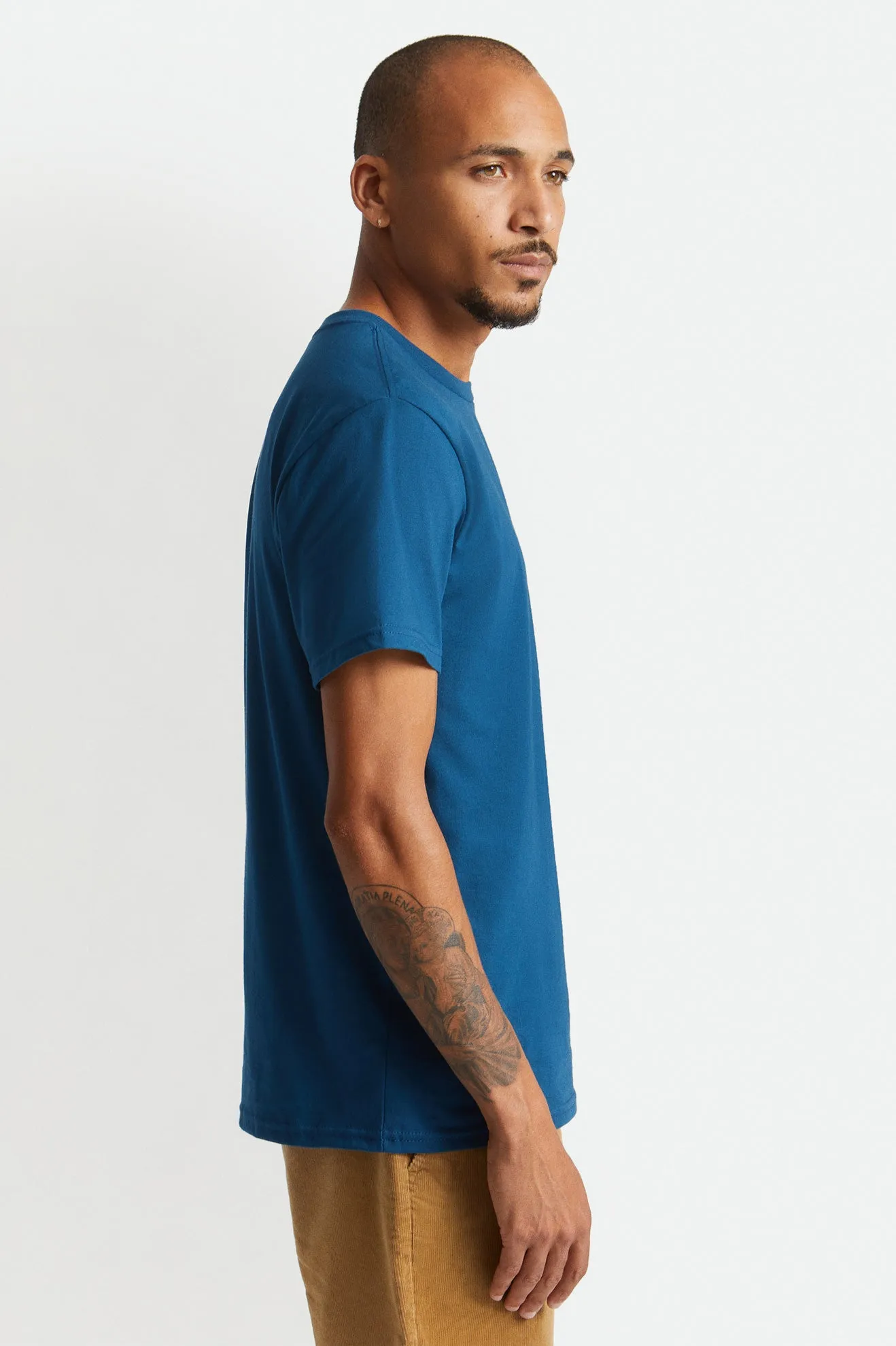 Premium Cotton S/S Pocket Tee - Joe Blue