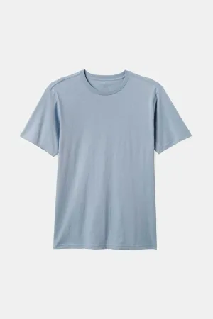 Premium Cotton S/S Tailored T-Shirt - Dusty Blue