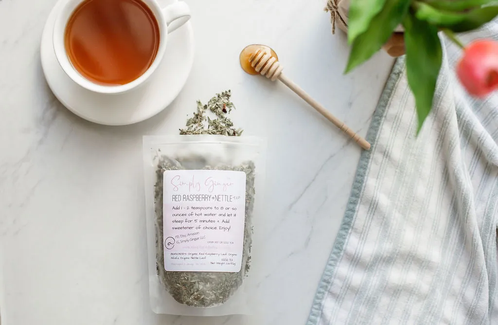 Red Raspberry Leaf   Nettle Tea ll Organic Herbs