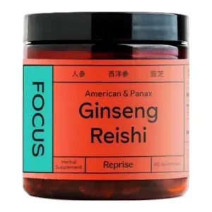 Reprise - 'Focus' Ginseng Reishi Herbal Gummies (60CT)