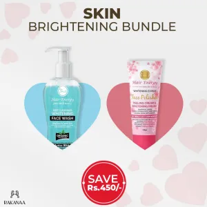 Skin Brightening Bundle ( Whitening Expert Face Polisher Peeling Cream Brightening Polish, Deep Cleansing Whitening Face Wash - Brightens & Tones Skin )