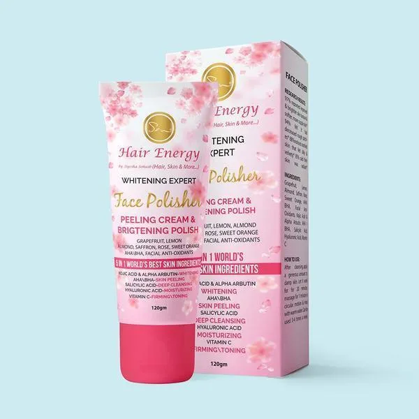 Skin Brightening Bundle ( Whitening Expert Face Polisher Peeling Cream Brightening Polish, Deep Cleansing Whitening Face Wash - Brightens & Tones Skin )