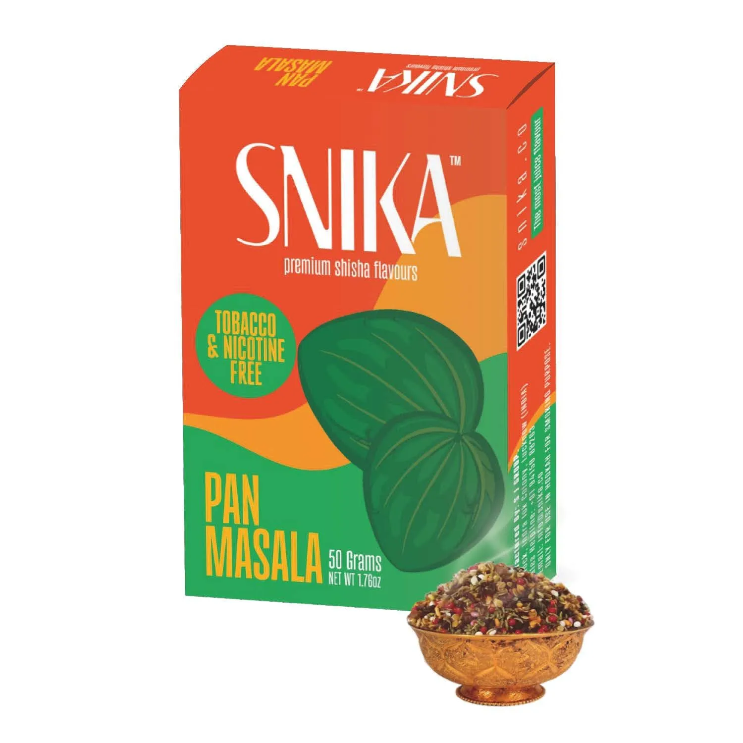 SNIKA Herbal Hookah Molasses (100% Nicotine and Tobacco Free) Double Pan Masala Hookah Flavors
