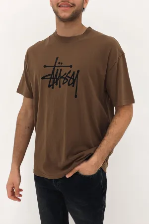Solid Graffiti Short Sleeve Tee Chocolate