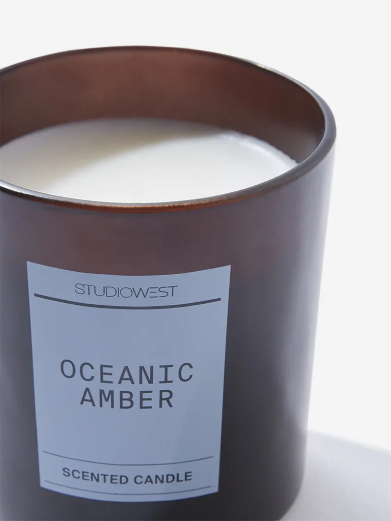 Studiowest White Oceanic Amber Candle