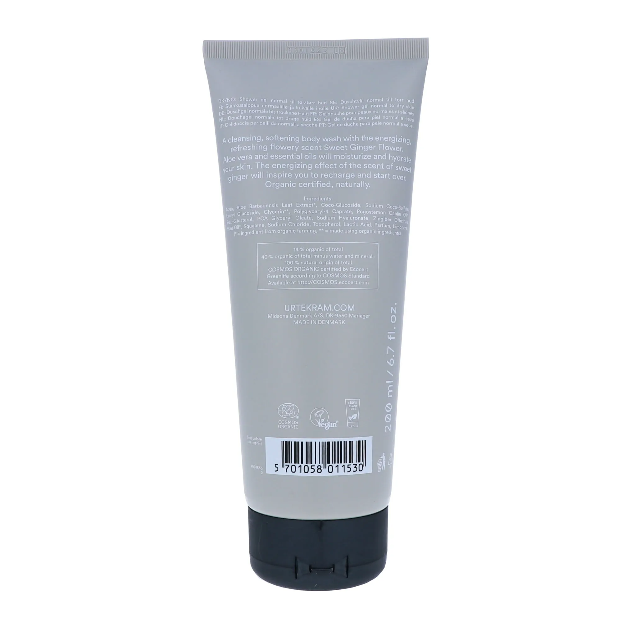Sweet Ginger Flower Body Wash, 200 ml