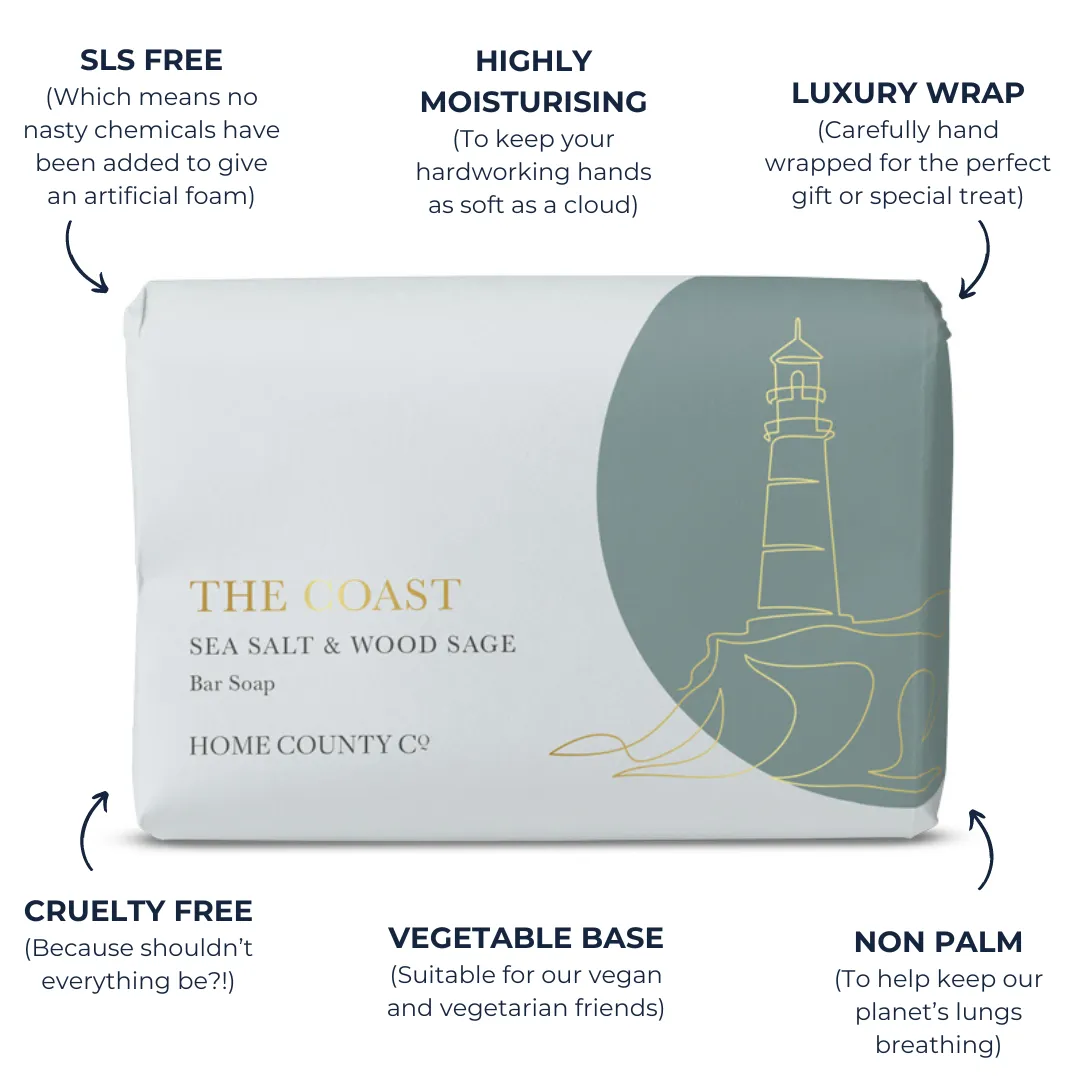 The Coast - Sea Salt and Wood Sage Soap Bar
