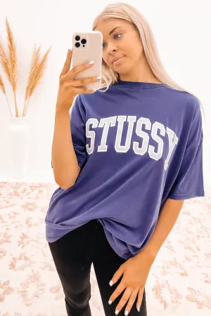 Varsity Relaxed Tee Dark Navy