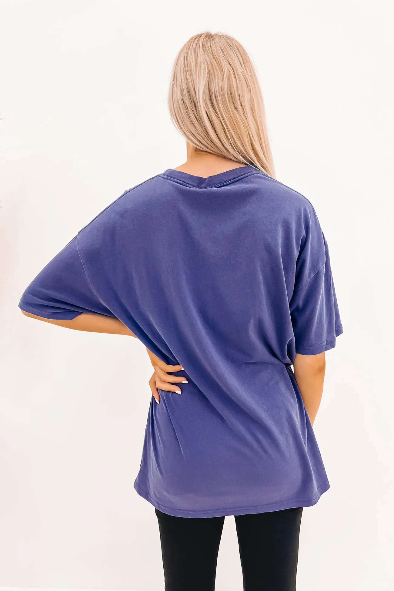 Varsity Relaxed Tee Dark Navy