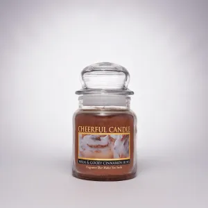 Warm & Gooey Cinnamon Buns Scented Candle - 6 oz, Single Wick, Cheerful Candle