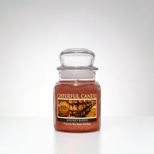 Whiskey Barrel Scented Candle - 6 oz, Single Wick, Cheerful Candle