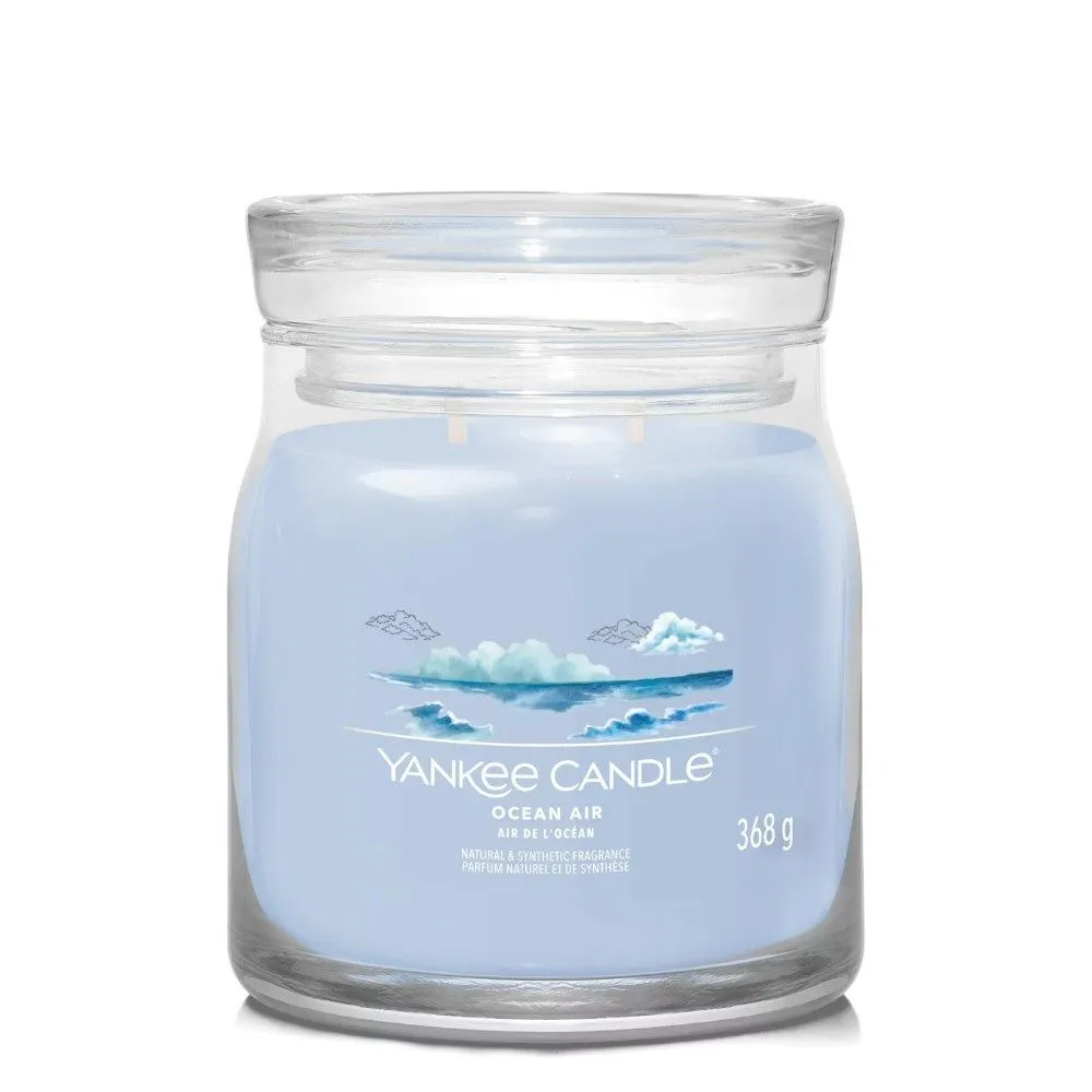 Yankee Candle 368g Ocean Air Signature Medium Jar Candle